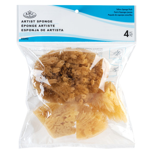 3 Pack - Royal & Langnickel Sponge Sea Yellow-4/Pkg - 5A0036NN-1H7X1 - 090672020925