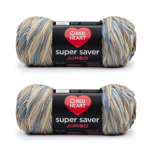 6 Pack - Red Heart Super Saver Yarn 2 Pack-Mirage - 5A002LKM-1GNC3 - 726465303400