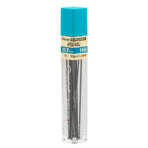 12 Pack - Pentell Super Hi-Polymer Lead Refill 12/Tube-0.7mm, Medium HB - 5A0036CW-1H7K2 12 Pack - Pentell Super Hi-Polymer Lead Refill 12/Tube-0.7mm, Medium HB - 5A0036CW-1H7K2