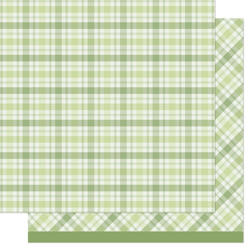Lawn Fawn Favorite Flannel Fall Paper-Green Tea - 5A0036HT-1H7MS - 783385671378