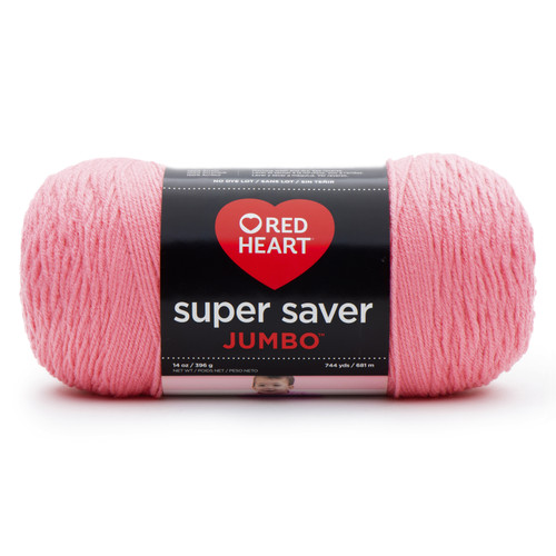 6 Pack - Red Heart Super Saver Yarn 2 Pack-Perfect Pink - 5A002LM7-1GN7F