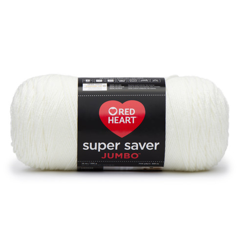 6 Pack - Red Heart Super Saver Yarn 2 Pack-Soft White - 5A002LMS-1GN80