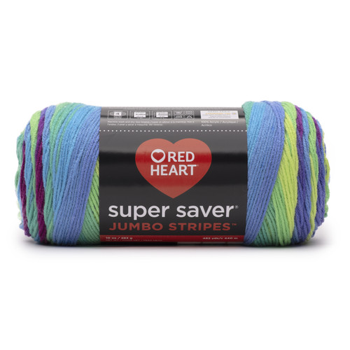 6 Pack - Red Heart Super Saver Yarn 2 Pack-Parrot Stripe - 5A002LM6-1GN8D