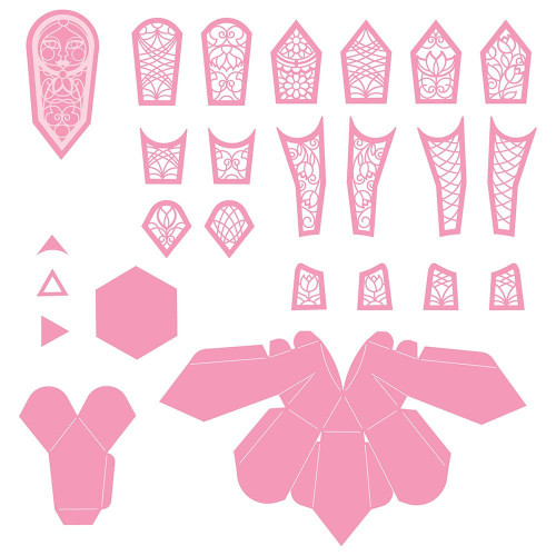 Tonic Studios Die Set-Beautiful Babushka Doll - 4608E Tonic Studios Die Set-Beautiful Babushka Doll - 4608E