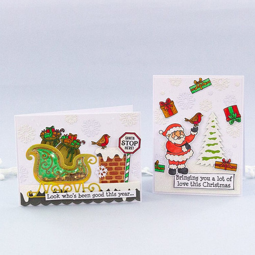 Tonic Studios Shaker Blisters 10/Pkg-Santa's Sleigh Showcase - 5076E