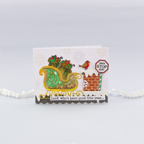 Tonic Studios Shaker Blisters 10/Pkg-Santa's Sleigh Showcase - 5076E