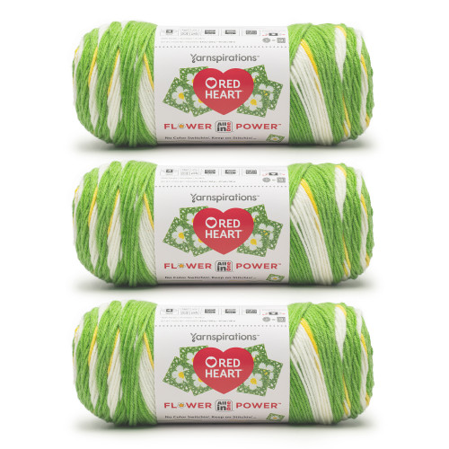 8 Pack - Red Heart All in ONE Flower Power Yarn 3 Pack-Flower Field - 5A002LMG-1GN87 - 726465301437