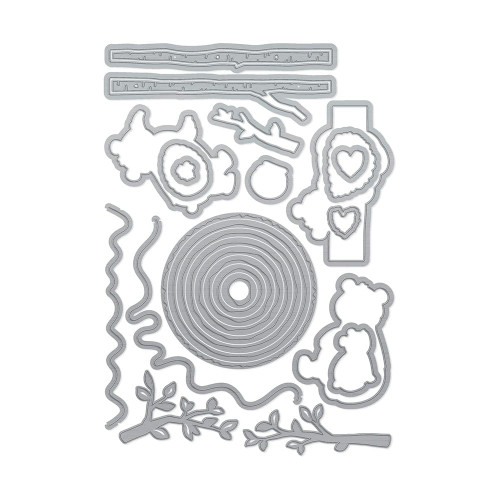 Tonic Studios Stamp Club Stamp & Die Set-Hungry Honey Bears - SC20 Tonic Studios Stamp Club Stamp & Die Set-Hungry Honey Bears - SC20