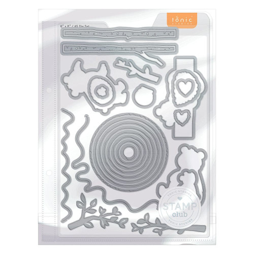 Tonic Studios Stamp Club Stamp & Die Set-Hungry Honey Bears - SC20 Tonic Studios Stamp Club Stamp & Die Set-Hungry Honey Bears - SC20