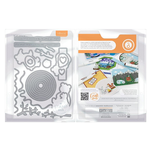 Tonic Studios Stamp Club Stamp & Die Set-Hungry Honey Bears - SC20 Tonic Studios Stamp Club Stamp & Die Set-Hungry Honey Bears - SC20