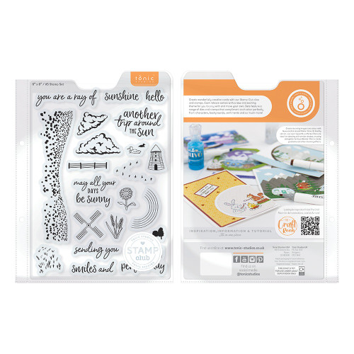 Tonic Studios Stamp Club Stamp & Die Set-Golden Sunrise - SC24 Tonic Studios Stamp Club Stamp & Die Set-Golden Sunrise - SC24