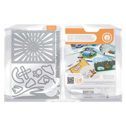 Tonic Studios Stamp Club Stamp & Die Set-Golden Sunrise - SC24 Tonic Studios Stamp Club Stamp & Die Set-Golden Sunrise - SC24