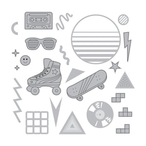 Tonic Studios Stamp Club Stamp & Die Set-Good Vibes - SC26 Tonic Studios Stamp Club Stamp & Die Set-Good Vibes - SC26