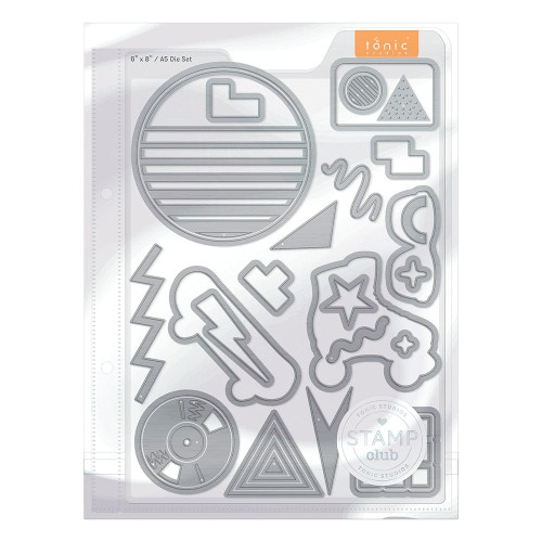 Tonic Studios Stamp Club Stamp & Die Set-Good Vibes - SC26 Tonic Studios Stamp Club Stamp & Die Set-Good Vibes - SC26