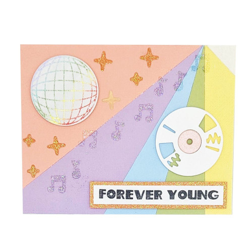 Tonic Studios Stamp Club Stamp & Die Set-Good Vibes - SC26 Tonic Studios Stamp Club Stamp & Die Set-Good Vibes - SC26