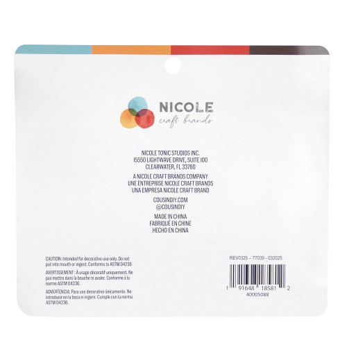 CousinDIY Glitter Glue 0.7oz 5/Pkg-Basic Multi-Colored - 5A002XSY-1GYH9