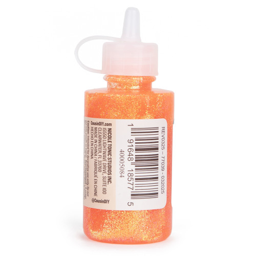 CousinDIY Glitter Glue 2.1oz-Fluorescent Orange - 5A002XX4-5048 CousinDIY Glitter Glue 2.1oz-Fluorescent Orange - 5A002XX4-5048