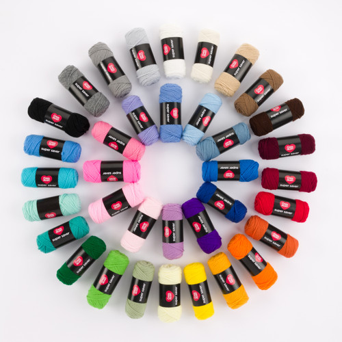 6 Pack - Red Heart Super Saver Mega Yarn Craft Kit-Crochet & Knit - 5A002LLB-1GN89