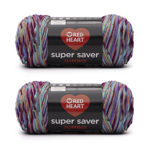 6 Pack - Red Heart Super Saver Yarn 2 Pack-Starburst Print - 5A002LMM-1GN9M - 726465303325