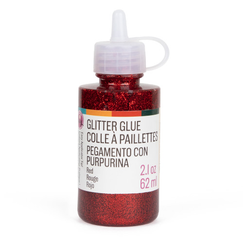 CousinDIY Glitter Glue 2.1oz-Red - 5A002XX4-5079 - 191648185720
