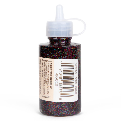 CousinDIY Glitter Glue 2.1oz-Laser Black - 5A002XX4-5083 CousinDIY Glitter Glue 2.1oz-Laser Black - 5A002XX4-5083