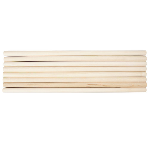 CousinDIY Wood Dowel Rod 7/16" X12" 8/Pkg-Natural - 5A002XTN-1GYM4