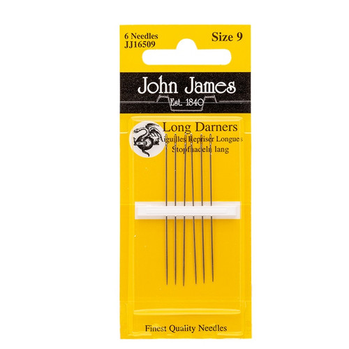Colonial Needle John James Long Darners #9 Needles-6/Pkg - 5A0036DY-1H7KY - 783932200570