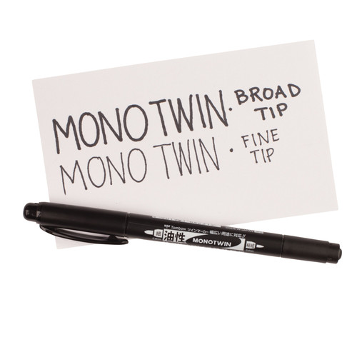 Tombow Mono Twin Permanent Marker-Black - 5A0036PS-1H7YB Tombow Mono Twin Permanent Marker-Black - 5A0036PS-1H7YB
