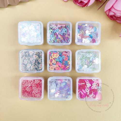 Dress My Craft Love Mix Sequins & Slices-Combo Pack - 5A00398D-1H8FG - 194186022717