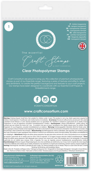 Craft Consortium Photopolymer Stamp Set-Pinecomb - 5A003995-1H8FS Craft Consortium Photopolymer Stamp Set-Pinecomb - 5A003995-1H8FS