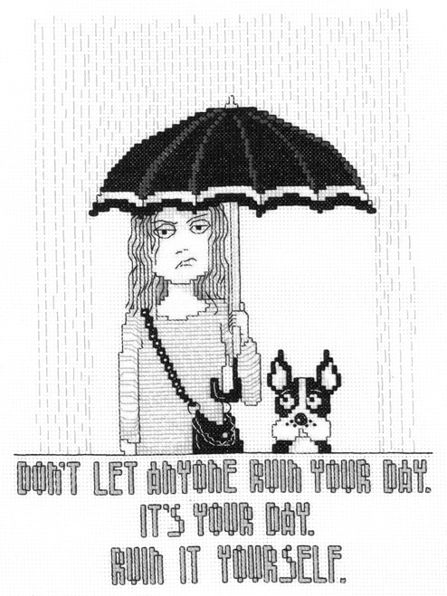 Imaginating Counted Cross Stitch Kit 8"X10"-Ruin Your Day (14 Count) - 5A003985-1H8DP