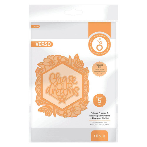 Tonic Studios Foliage Frames & Inspiring Sentiments Die Set- - DB071