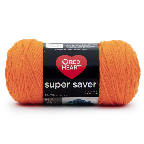 8 Pack - Red Heart Super Saver Yarn 3/Pack-Pumpkin - 5A00216R-1G4BB