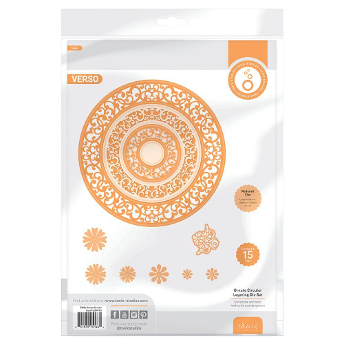 Tonic Studios Luxurious Leaves & Ornate Circular Die Set- - DB098