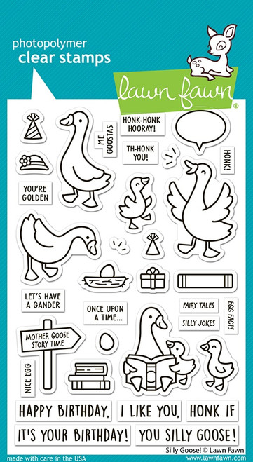 Lawn Fawn Clear Stamps-Silly Goose! - 5A0036GP-1H7LR - 783385671194