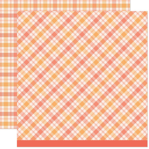 Lawn Fawn Favorite Flannel Fall Paper-Pumpkin Spice - 5A0036HT-1H7M1