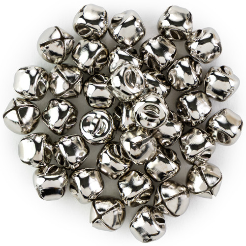 CousinDIY Jingle Bells 0.375" 36/PKg-Silver - 5A002XRR-45071