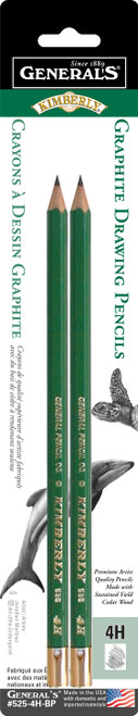 General Pencil Kimberly Graphite Blistercarded - 2 Pack-4H - 5A0036DD-1H7KS - 044974415255