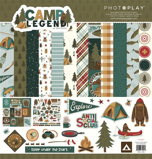 PhotoPlay Collection Pack 12"X12"-Camp Legend - 5A0035ZW-1H79H - 709388351253