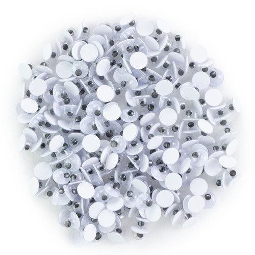 CousinDIY Paste-On Wiggle Eyes 5mm 220/Pkg-Black - 5A002XSR-1GYJT