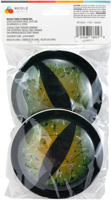 CousinDIY Dragon Adhesive Wiggle Eyes 4" 4/Pkg-Green - 5A002XQZ-1GYK0