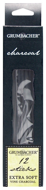 Grumbacher VINE CHARCOAL 12/PK-XSOFT - 5A0036N1-1H7QR - 014173369956