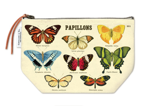 Cavallini Vintage Pouch-Papillions - 5A0035PH-1H6ZV - 9781635446692