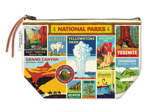 Cavallini Vintage Pouch-National Parks - 5A0035PH-1H6ZW - 9781639473038 Cavallini Vintage Pouch-National Parks - 5A0035PH-1H6ZW - 9781639473038