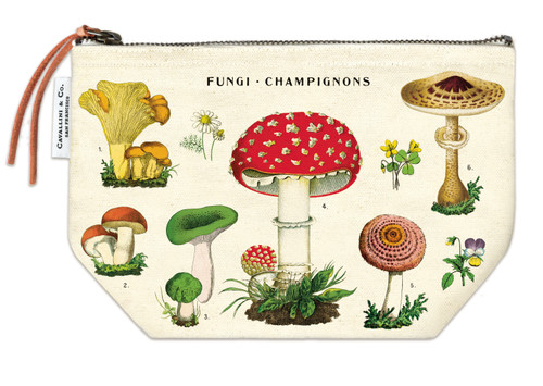 Cavallini Vintage Pouch-Mushrooms - 5A0035PH-1H6ZX - 9781639470112