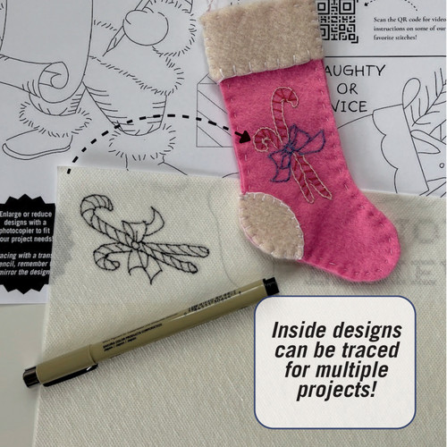 Jolly Santa Stick 'N Stitch Embroidery Pattern Collection-Believe - 5A0035QC-1H728