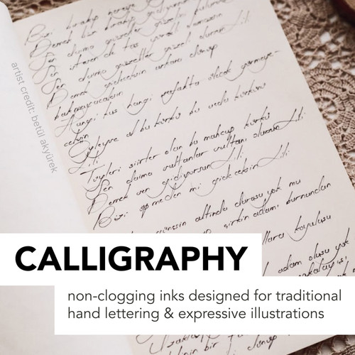 Daler-Rowney Calli Ink 29.5ml-Jet Black India - 5A00365Z-1H7GQ