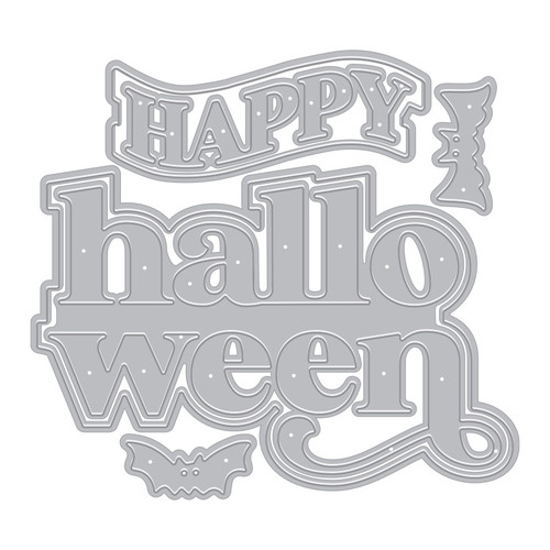 Hero Arts Etched Dies from the Hocus Pocus Collection-Happy Halloween - 5A0035YL-1H77J