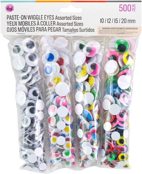 CousinDIY Wiggle Eyes Mega Assortment-Multi-Colored - 5A002XSD-1GYNZ - 191648186079