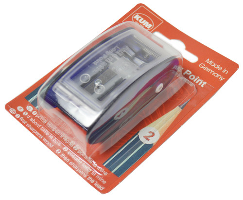 KUM Pencil Sharpener Carded-Automatic Long Point - 5A003517-1H6JT - 4064900011111